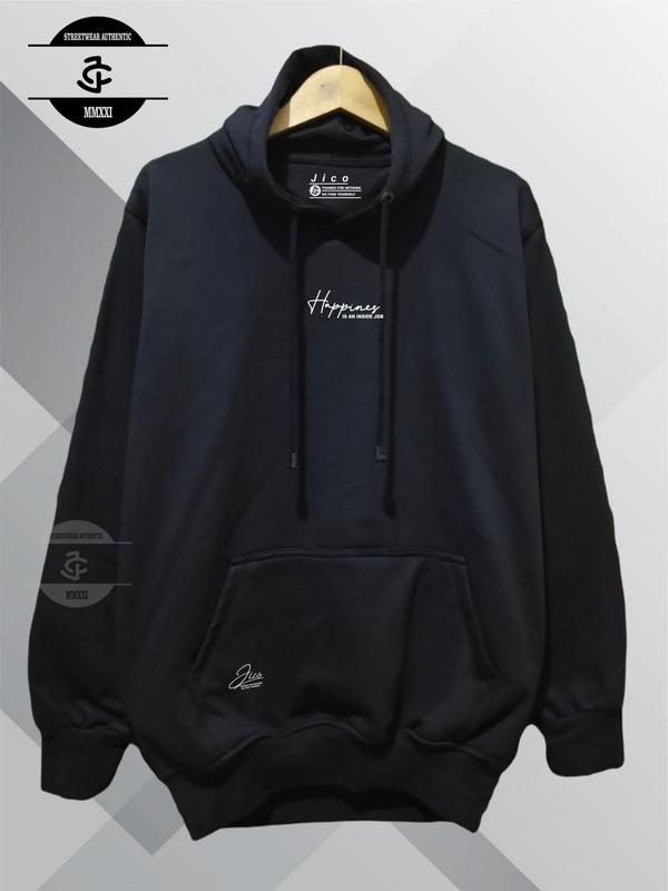 Hoodie Premium Pria Wanita Brand Lokal KOta Bandung LIst Happiness 1
