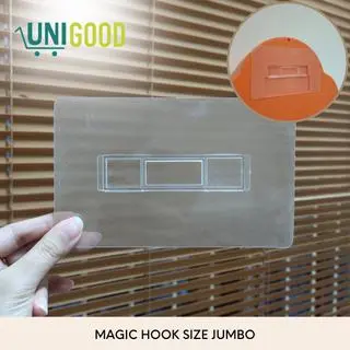 UNIGOOD - Magic Hook Gantungan Tempel Lem Dinding Kuat Kotak Tissue Kaitan Rak
