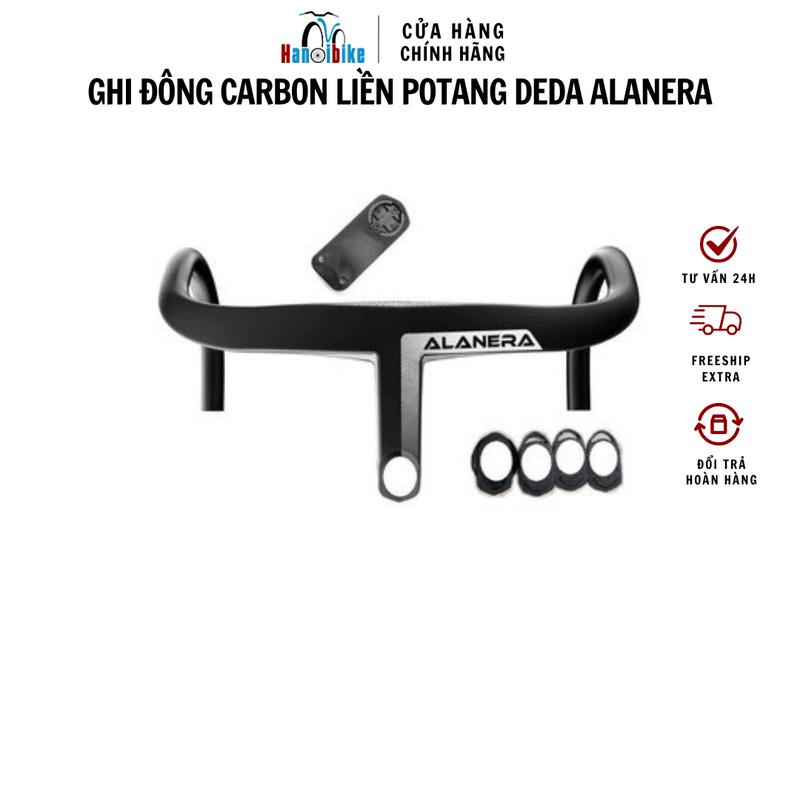 Ghi đông liền potang carbon Deda Alanera cho xe đạp road/ Fixed gear