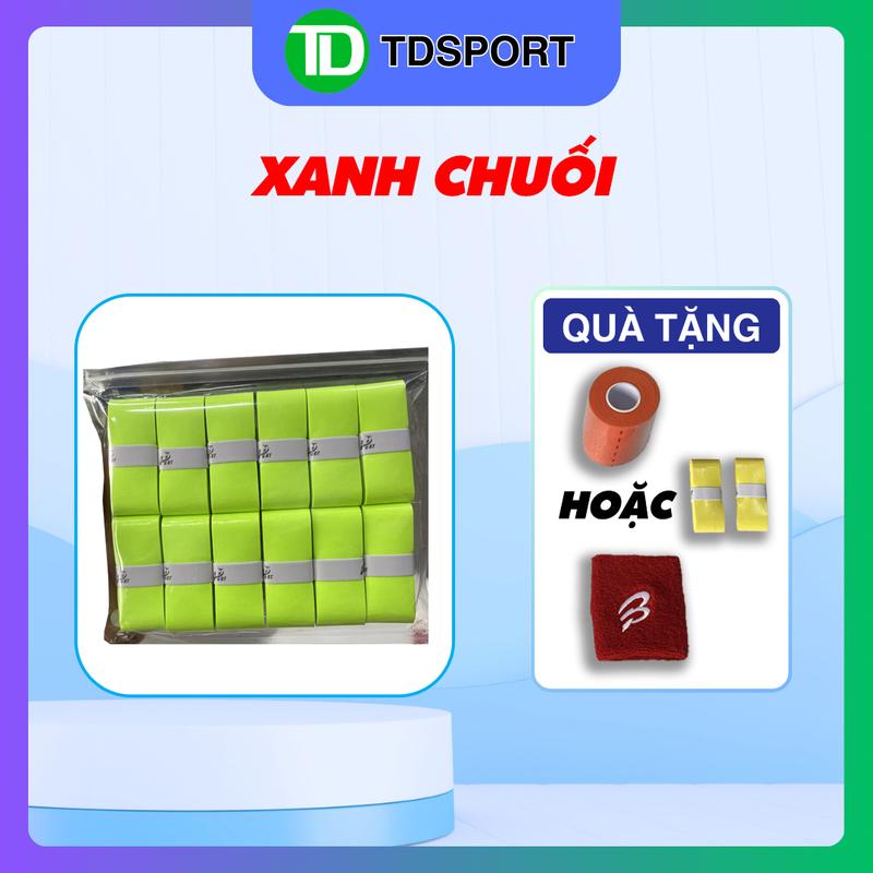 Combo 10 Quấn Cán Vợt Cầu Lông HBT Chính Hãng Kèm Quấn Cốt Hoặc Băng Chặn Mồ Hôi Cổ Tay - TD SPORT