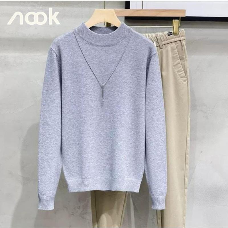 Áo len nam nữ cổ 3 phân cao cấp phong cách, áo len lông thỏ chất lượng - Menswear Lưng Cao AL09 áo  len tăm áo  len 7