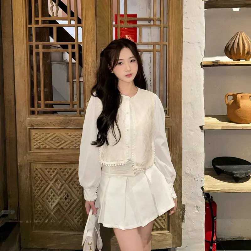 [BONGCHA.STORE] Cara Set ren phối tiểu thư điệu đà sang chảnh 6