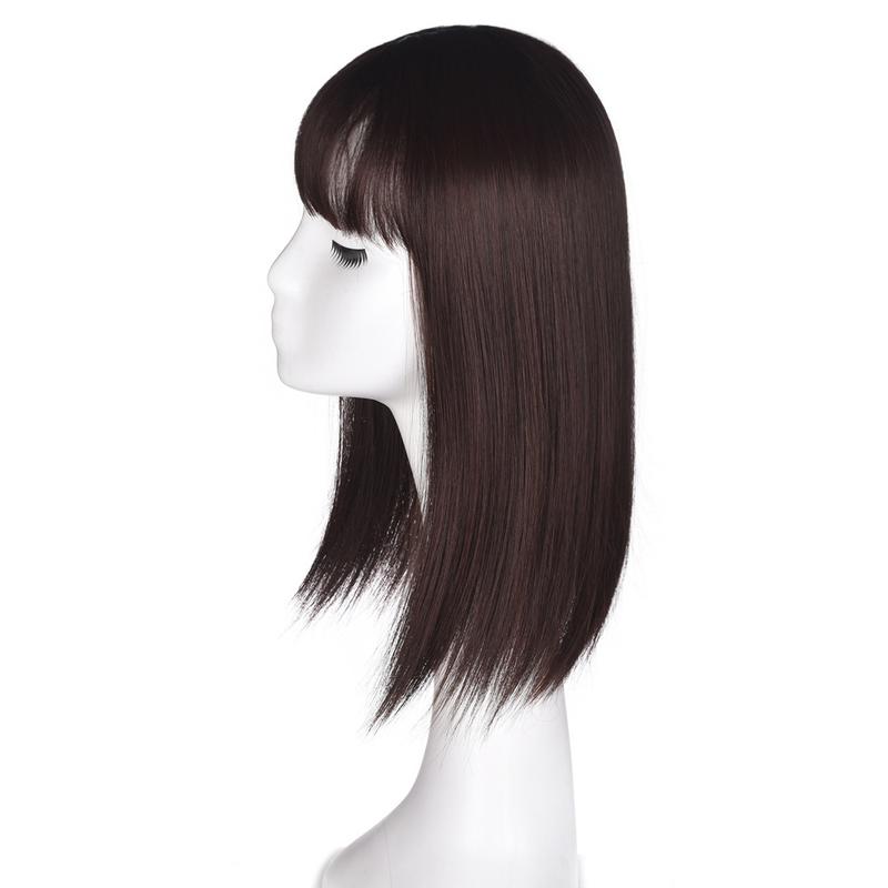 Women wig, hpiece cover, white head, big head, leaer, bangs, waves, hpiece, pack H 2
