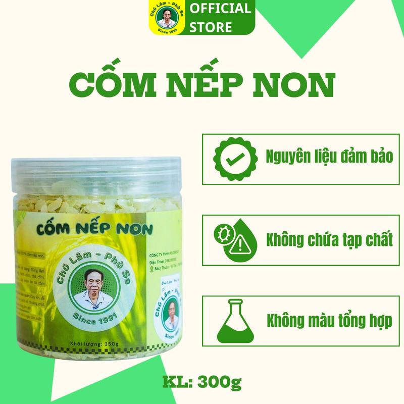 Cốm nếp non lá nếp Chú Lâm Phù Sa dùng làm xôi cốm, chả cốm, kem cốm đóng hộp tiện lợi cốmnổ cốm  xanh cốm  xanh cốm  xanh Snack Ăn Vặt Thức Ăn Food