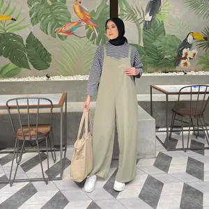 Mybamus Albani Loose Overall - Jumpsuit Muslim - Baju Kodok Korea