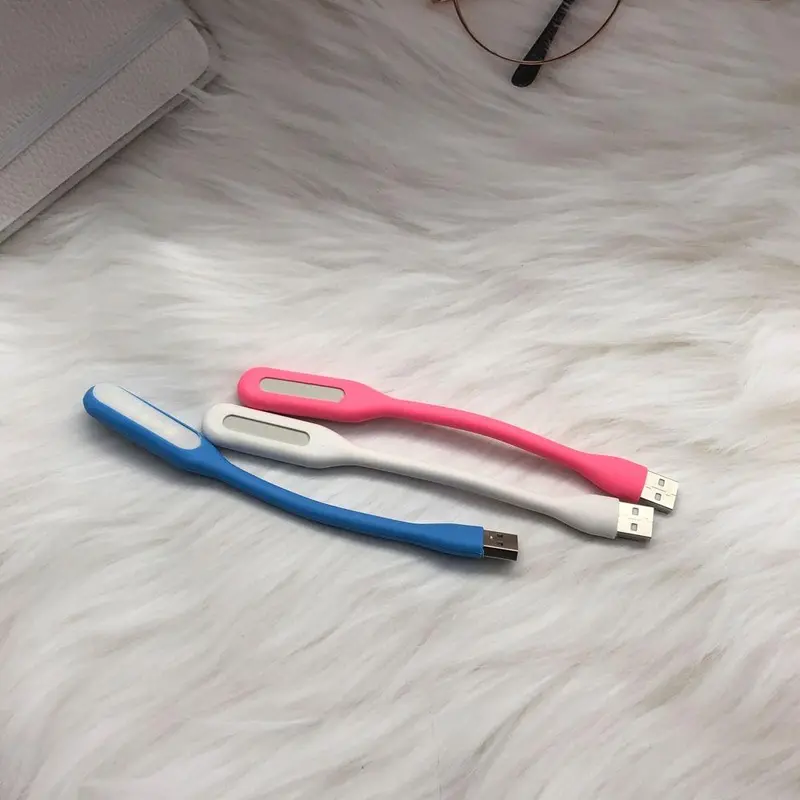 3pcs Bendable Mini USB Light, Foldable Adjustable Desk Mini Lamp, Portable Flexible Reading Light Gadgets for The Home, Bedroom, Office 5