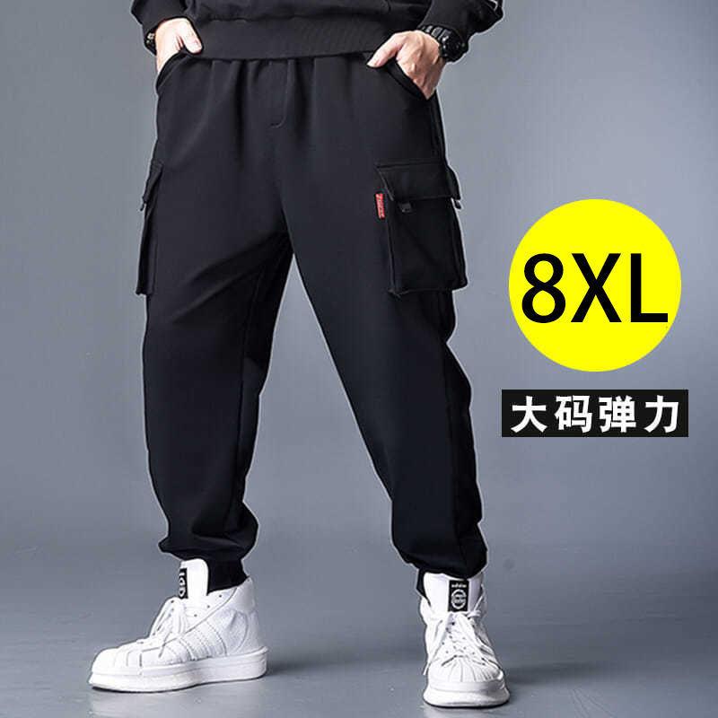 Product Introduction of Large Size Cargo Pants, Loose, Multiple Pockets, Stretchable, Jogger Pants, For Men, Available in Sizes M-8XL Loose Cargo 6