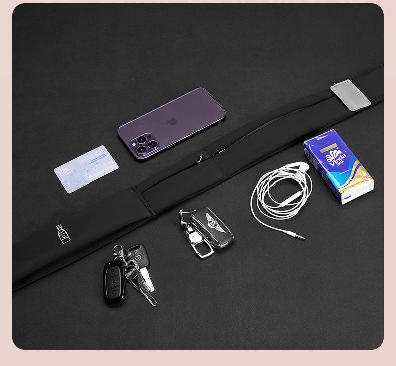 Product Introduction of Z Running waist bag, mobile phone bag, women's outdoor morning running water bottle bag, waist belt, men's waterproof invisible sports fitness close fitting equipment 16