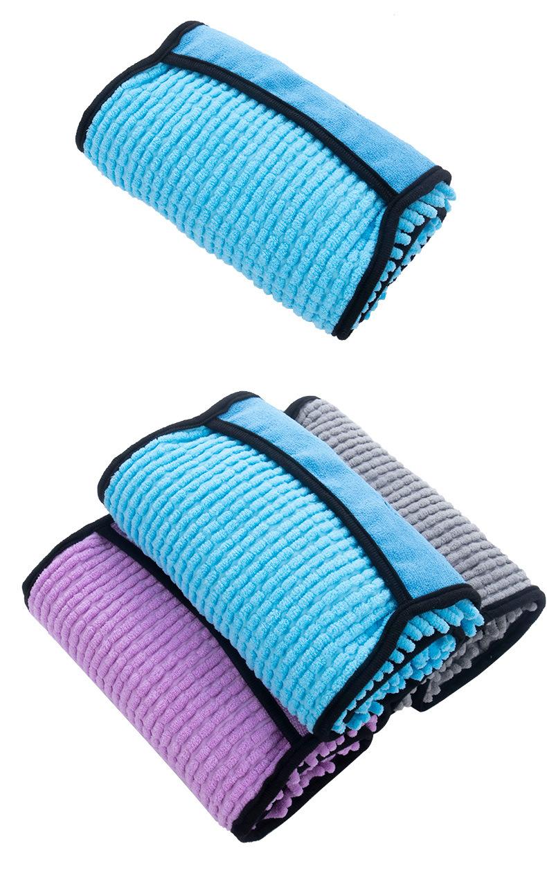 Product Introduction of Soft Dog Bath Robe Towel Quick Dry Pet Towel Fiber Absorbent Cat Bath Towel Convenient Pet Cleaning Washcloth Dog Accessories 9