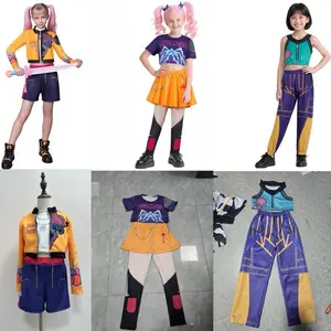 KIDS HAUNTRIX COSTUME K POP DEMON HUNTER HALLOWEN COSTUME SETELAN BAJU ANAK VIRAL