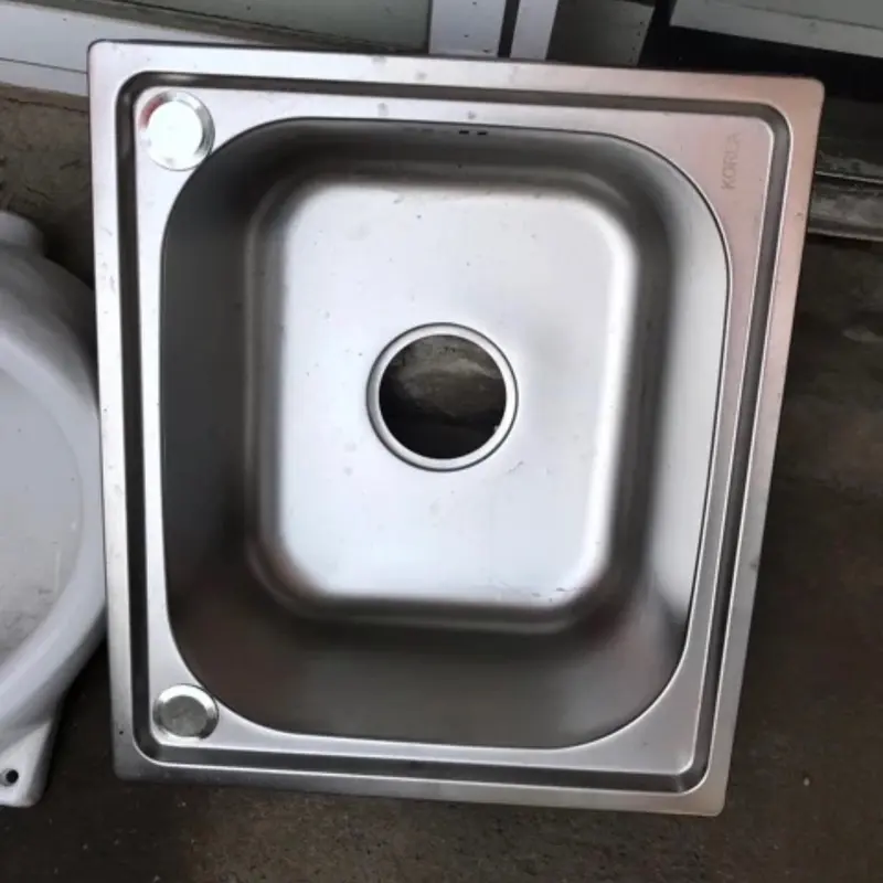 ￼[GIÁ XƯỞNG] Chậu rửa bát 1 hố kích thước 37*42cm.tặng bộ xả 1
