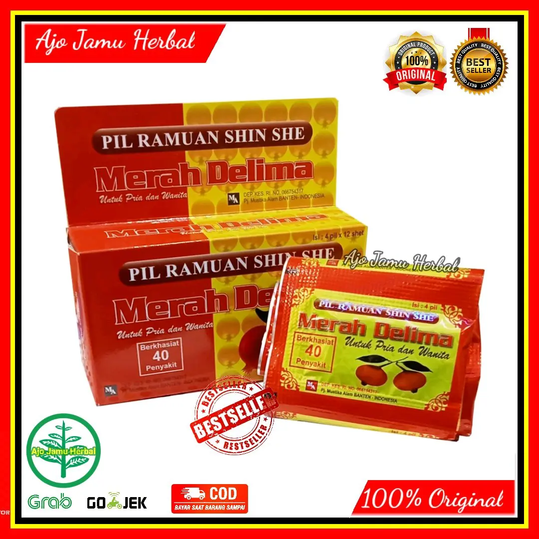 Jamu tradisional merah delima original