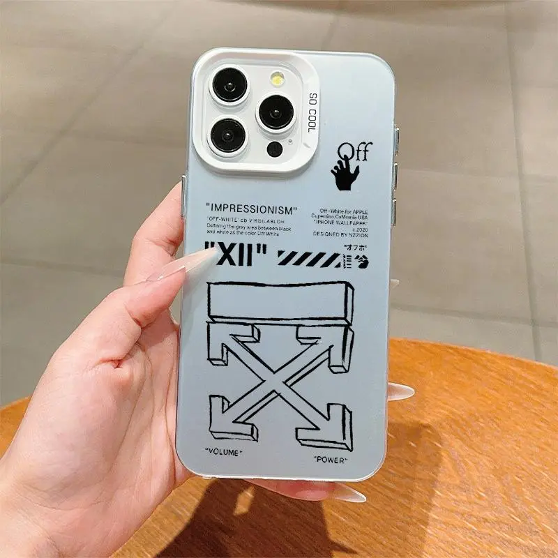 Creative Logo Pattern ​​​Phone Case, Decorative Phone Protective Cover, Shockproof Phone Cases Compatible with iPhone 11 12 13 14 15 Pro Max