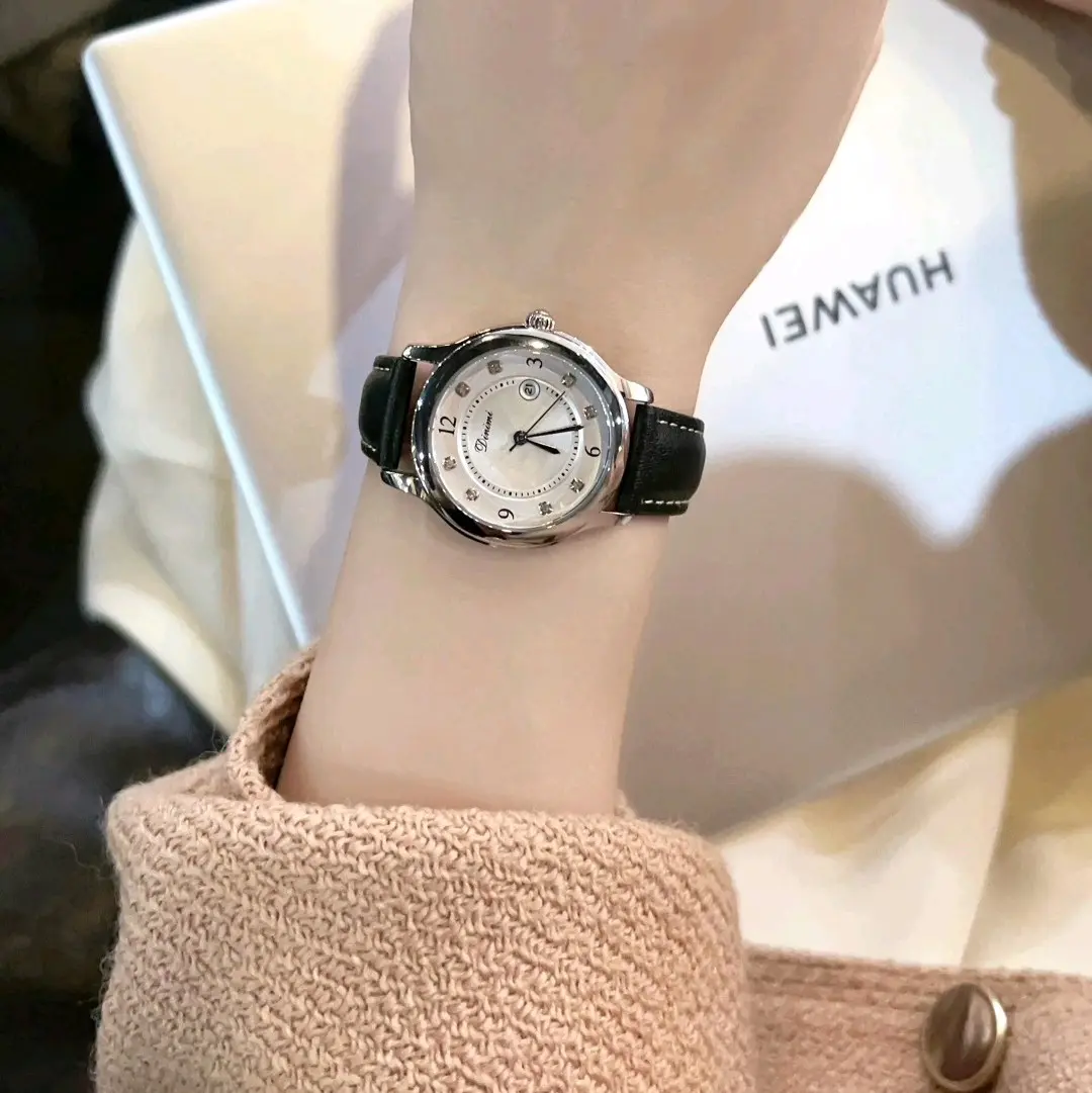 Đồng Hồ Dinimi Đen Khóa Thông Minh Dây Trơn Mặt Số Đeo Tay Watch