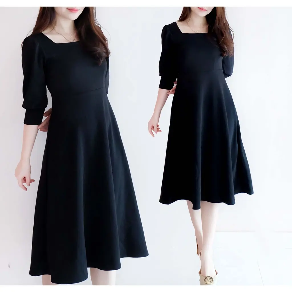 Dara Dress Scuba Flare Street Koreanstyle