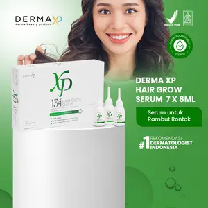 Derma XP 134 Hair Grow Serum 7 x 8ml | Serum Penumbuh Rambut Rontok Ekstrak Ginseng Teruji Klinis