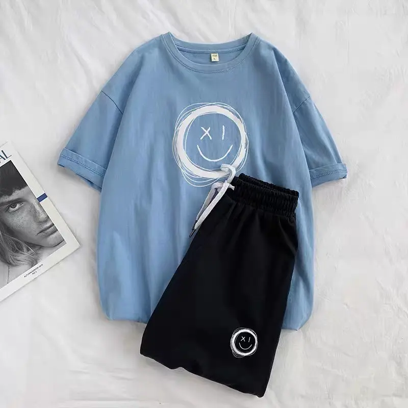 [MIỄN PHÍ SHIP] Sét Áo phông Mặc cười + quần đùi đen, Đồ UNISEX mặc ở nhà và đi chơi, chất đẹp, mặc không xù -  -Venus.xinh