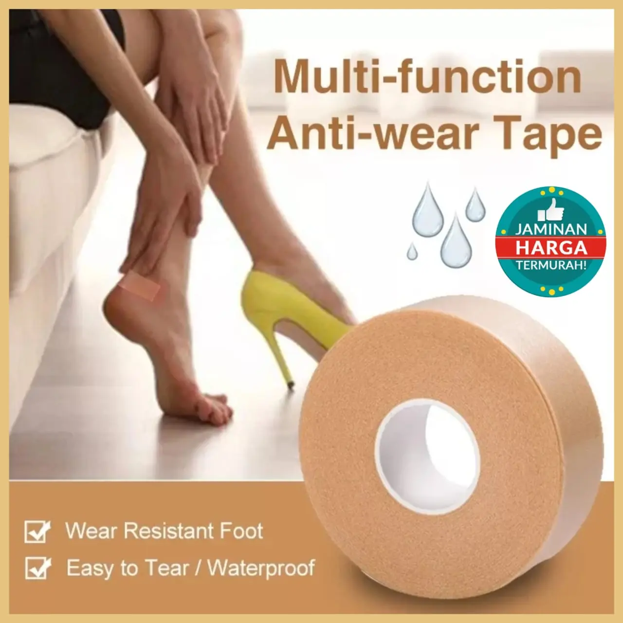 SATU ROLL PLESTER KAKI SERBAGUNA BAHAN ANTI AIR HEELS STIKERS HEEL STIKER PELINDUNG TUMIT SOL TUMIT SEPATU PLES01