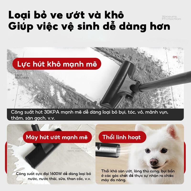 MODOFO 3 trong 1 Máy hút bụi ướt và khô công nghiệp 15/18 L 1800W 4