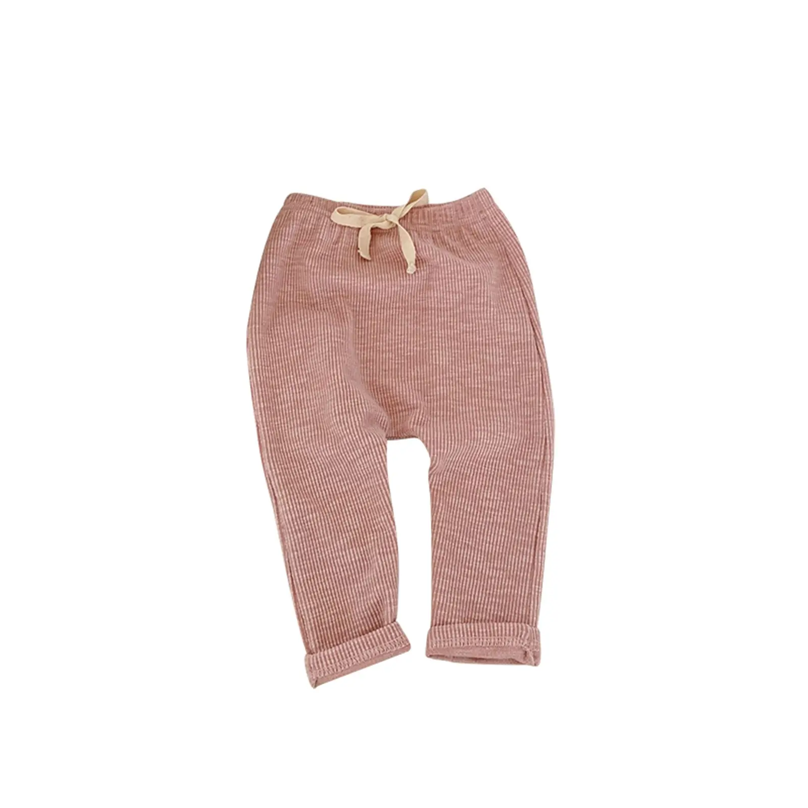 Baby Boys Girls Leggings, Elastic Waist Tie Knot Front Harem Pants