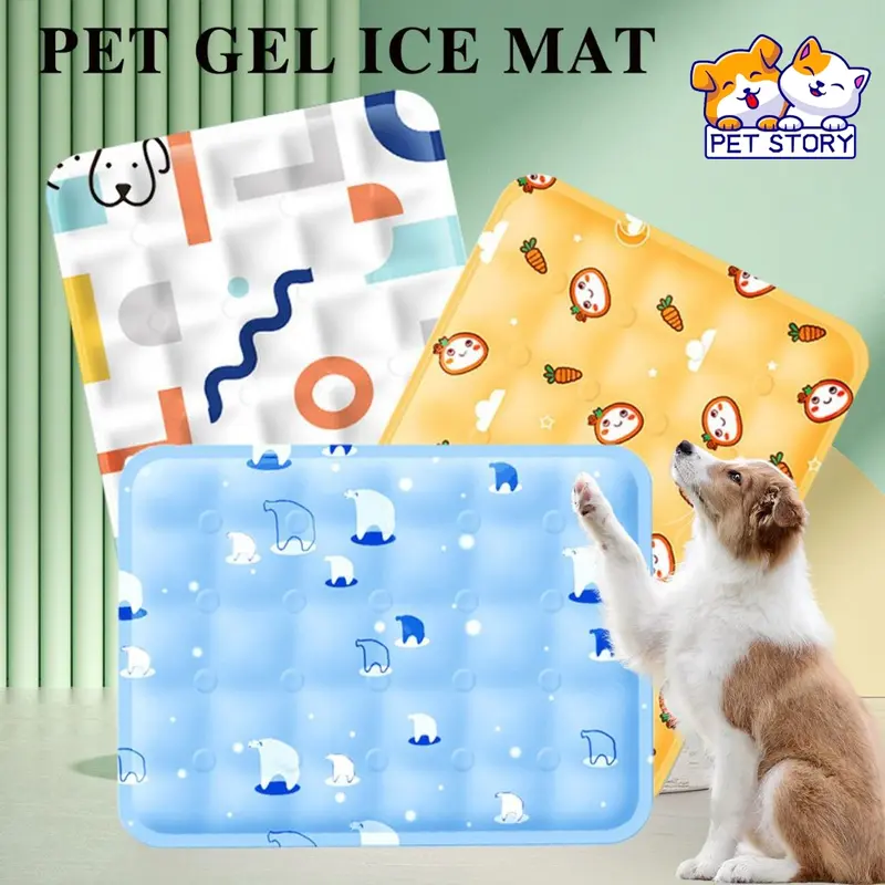 Cooling Pad Kucing & Anjing Summer Pet Cooling Mat Alas Matras Pendingin Hewan Anjing Kucing Alas Pendingin Hewan Alas Karpet Dingin Untuk Anjing Dan Kucing 0