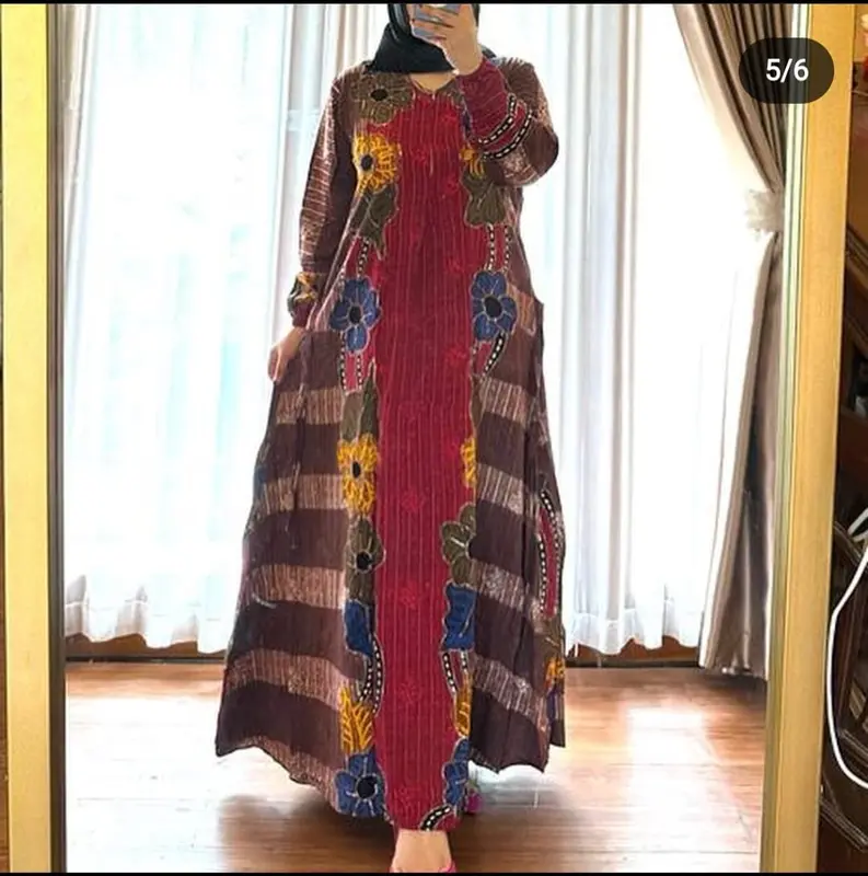 Gamis Tulis Kaftan Tulis Daster Rayon 1