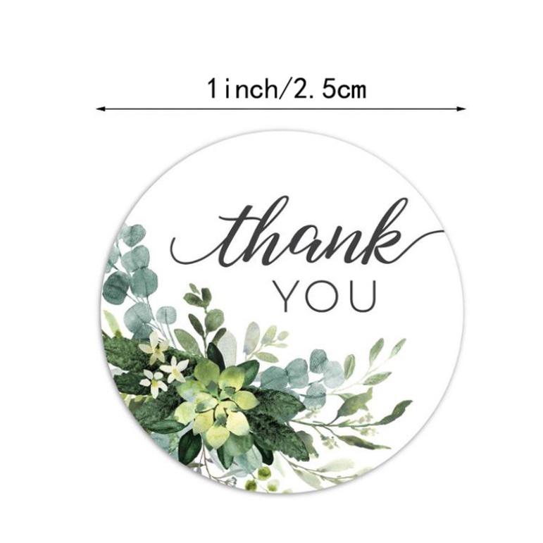 BISA COD 5195 Sticker Label PackagingTulisan Thank You isi 500 pcs Foto Roll Stiker  Stationery Paper 6