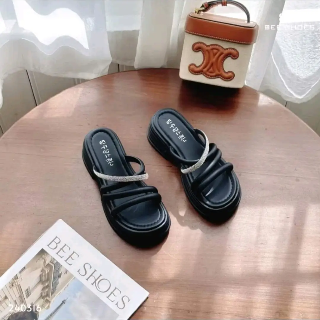 Dép sandal quai da pha đình đá size từ 35-38
