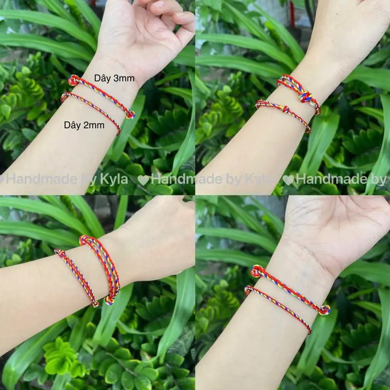 Vòng tay dây ngũ sắc tây tạng mang lại may mắn 3