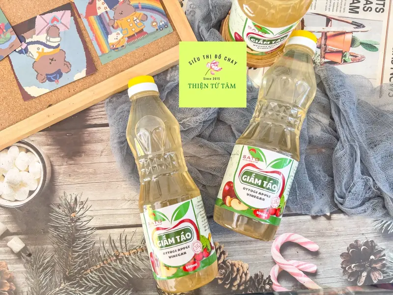 Giấm Táo Sato Công Dụng Tuyệt Vời Cho Sức Khỏe Và Sắc Đẹp Chai 500ml 2