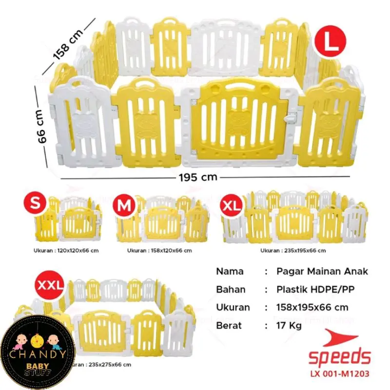 SPEEEDS M11203 PAGAR MAINAN ANAK ADA UKURAN S/M/L/XL/XXL 1