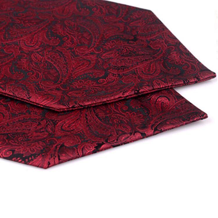 Product Introduction of High Quality Perth Pattern Cravat Formal Cashew Polka Dots Set Men's Gentleman Scarf Tie Wedding Accessories Gold Red Blue Purple Black 10