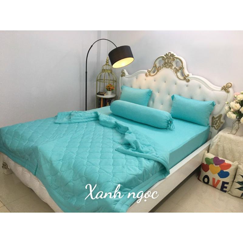 Bộ Drap 4 món thun lạnh Hàn Quốc hàng loại 1 siêu mát siêu mịn