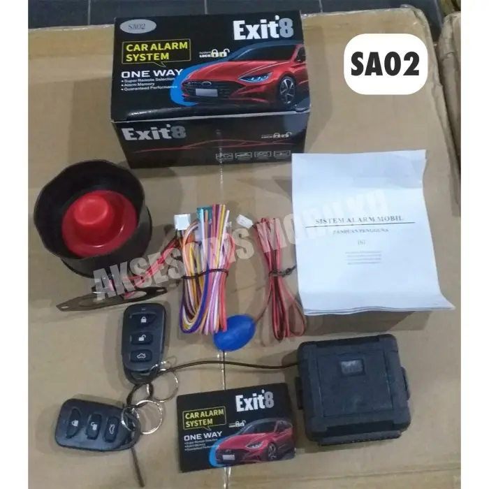 CAR ALARM MOBIL UNIVERSAL TERBAIK MODEL REMOT REMOTE SILICON EXIT8 1