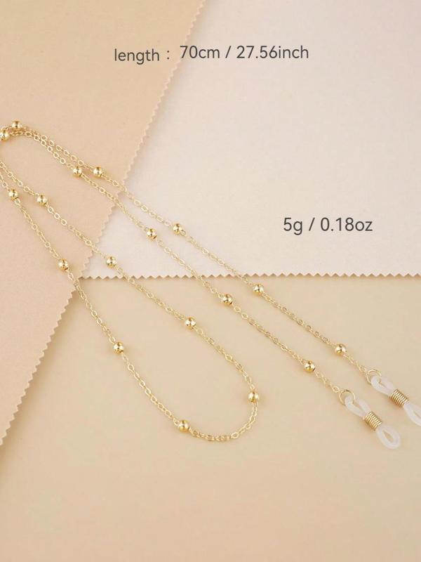 Fashionable Beaded Eyeglass Chain, Anti-slip Glasses Chain, Thin Eyewear Accessories for Women & Girls, Trendy All-match & Exquisite Glasses Accessories for Birthday Gift 1