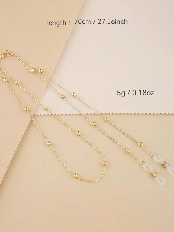 Fashionable Beaded Eyeglass Chain, Anti-slip Glasses Chain, Thin Eyewear Accessories for Women & Girls, Trendy All-match & Exquisite Glasses Accessories for Birthday Gift 1
