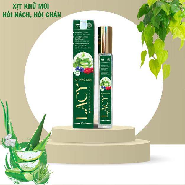  Xịt khử mùi Lacy Xịt hôi nách Xịt hôi chân giúp khử mùi hôi nách hôi chân dành cho cả nam và nữ chai 10ml xịt thơm dịu nhẹ 