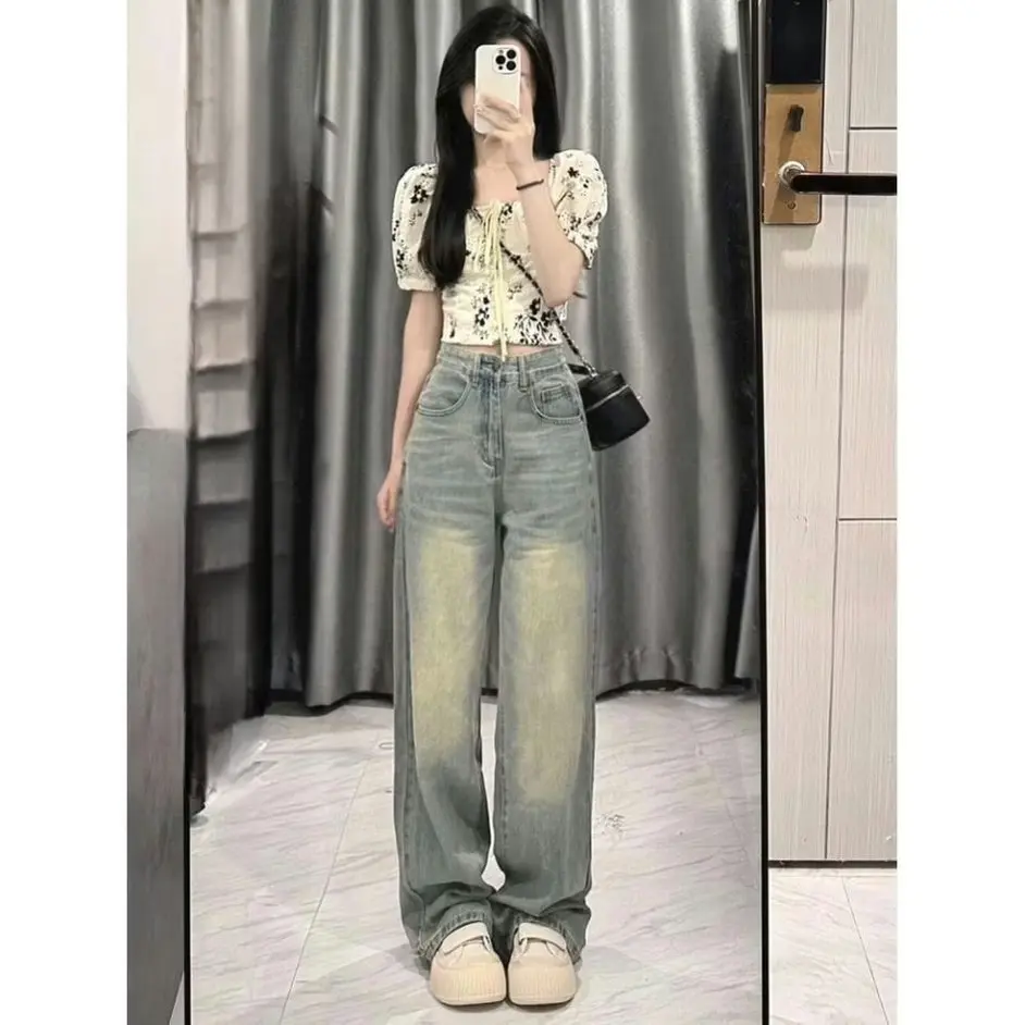 QUẦN  HÓT 2025 JEAN ỐNG RỘNG   MÀI   TRƠN