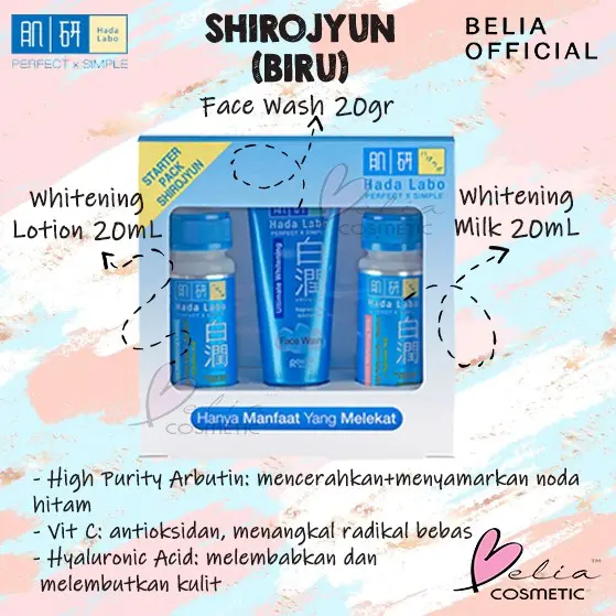 HADA LABO Starter Pack Gokujyun Shirojyun Gokujyun Alfa | paket hadalabo travel pack |  Rohto 2