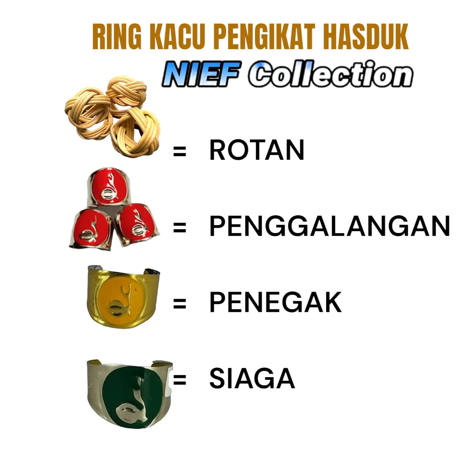 ASESORIS PELENGKAP PRAMUKA RING ROTAN,PENGGALANG, SIAGA, PENEGAK, SEKOLAH DASAR