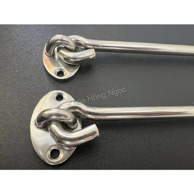 Móc gió cửa sổ móc cài chống va đập INOX đúc dày cao cấp 1