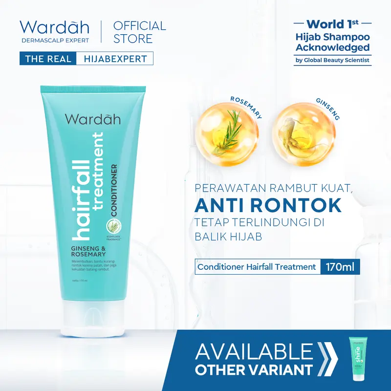 Wardah Dermascalp Expert Conditioner 170 ml - Hairfall Treatment / Nutri Shine 1