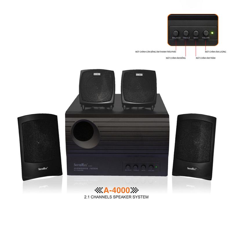 Loa vi tính 4.1 nghe nhạc SoundMax A-4000 1