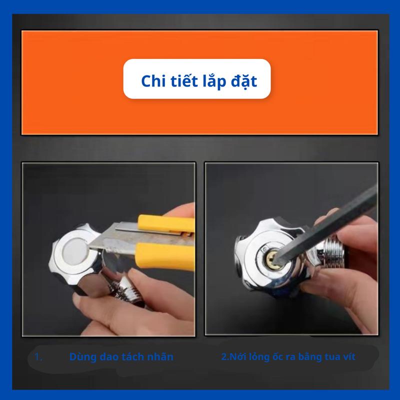 Óc sen lạnh, tê cầu, ruột vòi nước, lõi sen lạnh, lõi lạnh thay thế 5