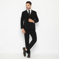 Gambar Code Male Paket Jas 3in1 Dapat 3 Produk Jas Celana Rompi Pria Hitam Slim Fit - jas+celana+rompi, L+32+L dari Code Male Kota Administrasi Jakarta Timur 4 Tokopedia