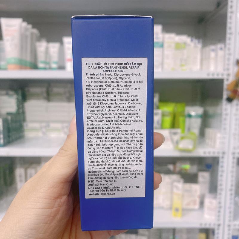 Product Introduction of Tinh chất dưỡng da LaBonita Panthenol Repair Ampoule 50ml tặng mặt nạ PaxMoly 6