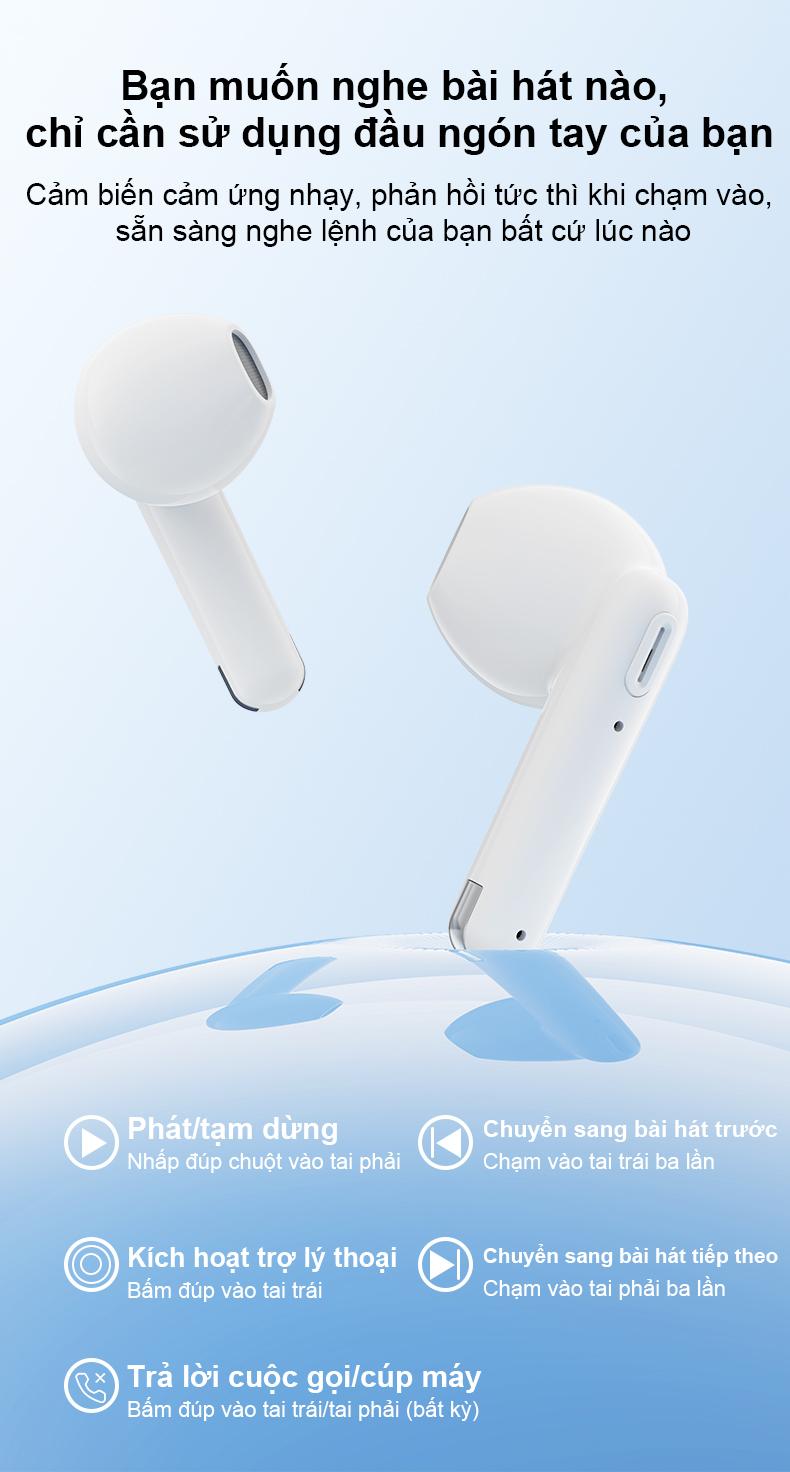 Product Introduction of [MUA 2 GIẢM 30%] Tai Nghe Bluetooth TRANYOO T-M27 Bluetooth 5.3 Khử tiếng ồn thông minh chức năng nghe gọi chơi game thời lượng pin lên đến 6 giờ -  Bảo hành chính hãng Nhét Tai Nghe Nhạc Earphone di động trong tai Chip 28