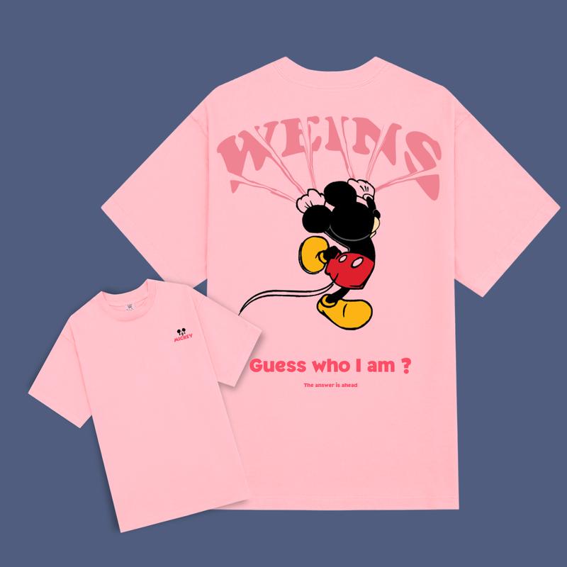 Áo thun local brand THE WEINS, mẫu Climbing Mickey , áo thun form rộng , cổ tròn basic, áo phông oversized tay lỡ unisex,  vải  cotton compact extra co giãn 2 chiều thấm hút chất lượng cao cho nam, nữ Menswear