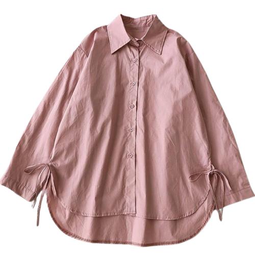 Baju Atasan Wanita - Onxy Top - Kemeja Casual Wanita - Shirt Longsleeve Korean Style Polos Oversize Katun 1