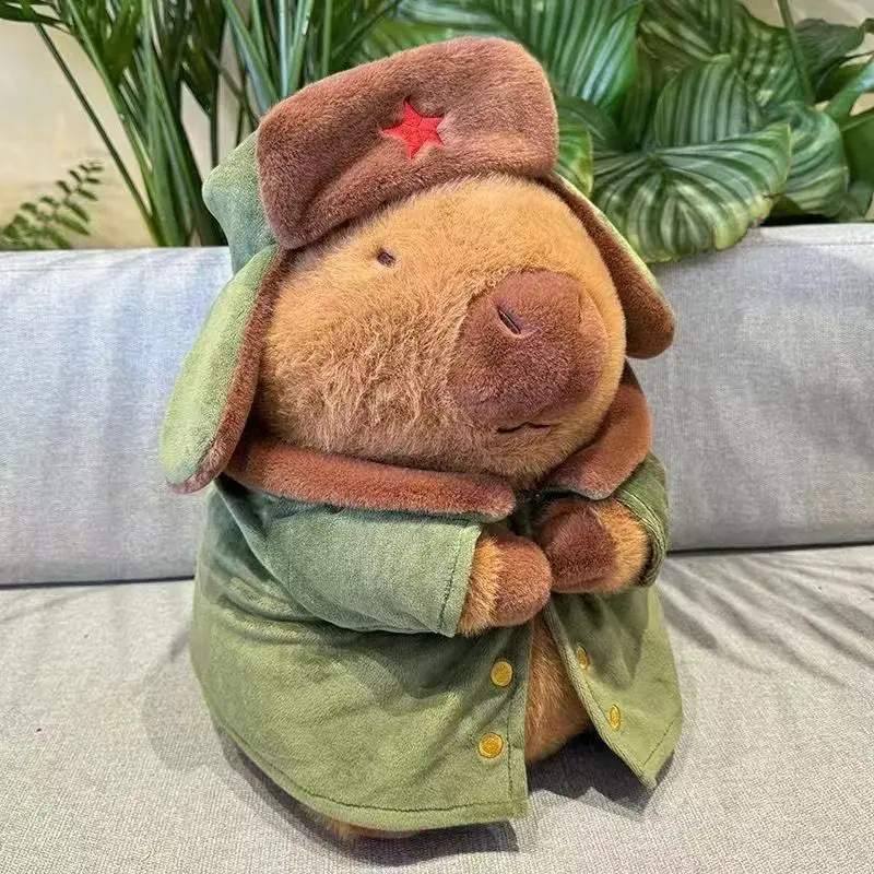 เสื้อทหาร, ของเล่นตุ๊กตาปลาไฟ Capabala Capybara, เสื้อแจ็คเก็ตบุผ้าฝ้าย, ตุ๊กตา, ของขวัญวันเกิด, ตัวเลือกเฉพาะลูกค้าใหม่